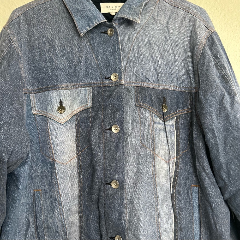 Rag & Bone Women's Patchwork Liquid Miramar Truck… - image 4